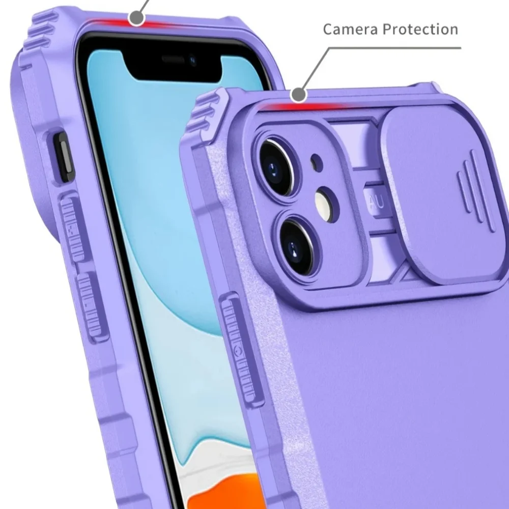 Slide lens protection cover iPhone 12 case